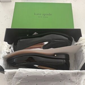Kate Spade Lori Patent Leather Loafers Black 7.5